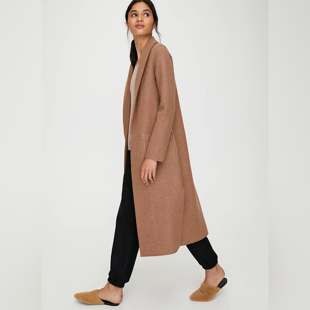 Aritzia Babaton Luxe Lounge Wool Coat, Size S